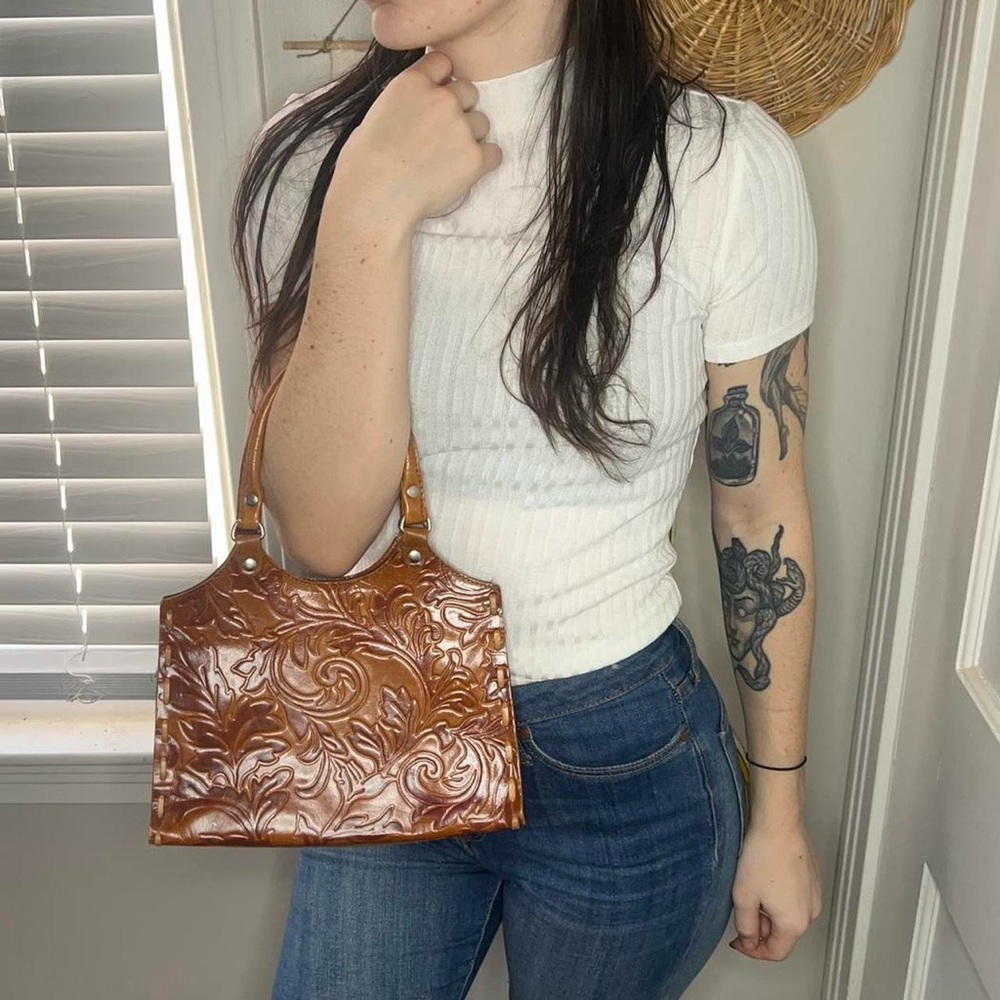 Small embellished leather bag